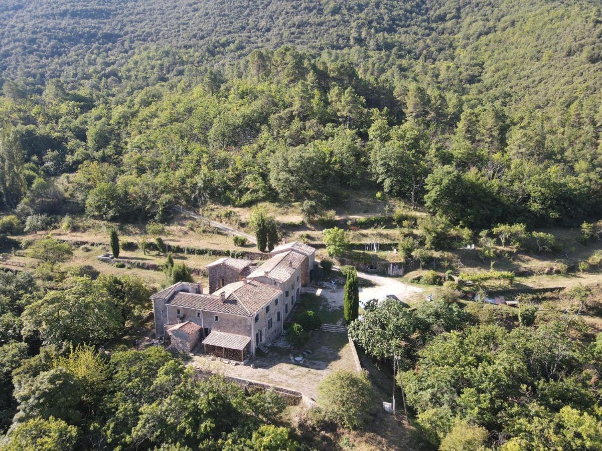 Villa Mas historique du XVe Cevennes à Saint-Paul-la-Coste Extérieur photo